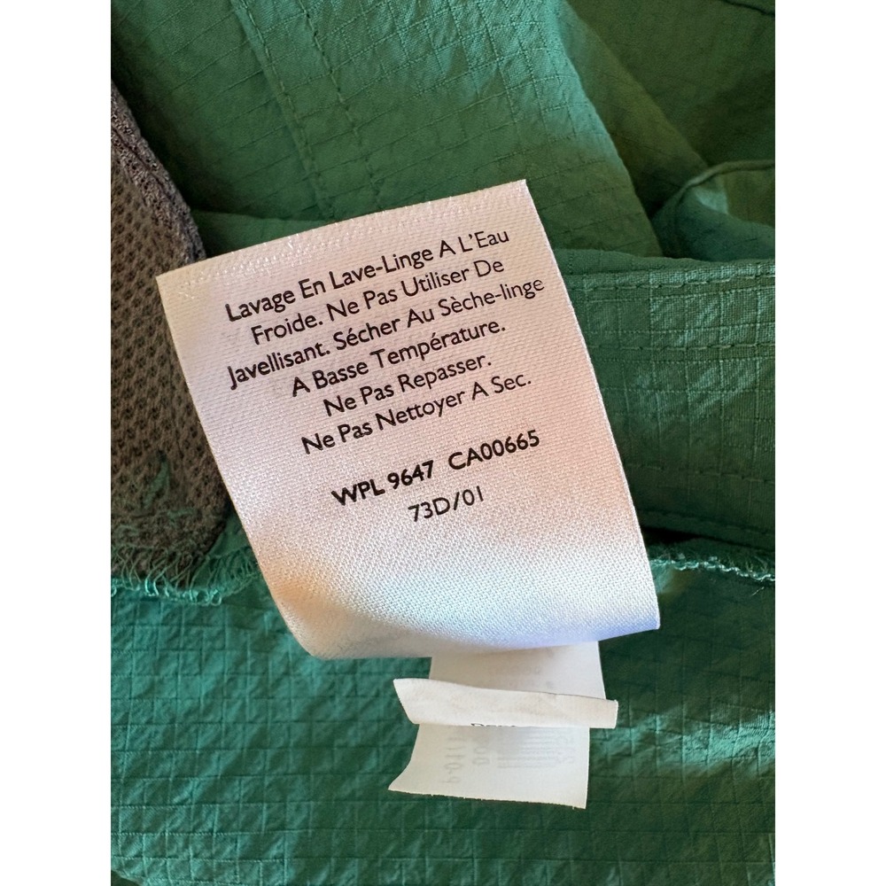 Eddie Bauer Women XL Teal Green Ripstop Hiking Shirt Long Sleeve Ventilated Back - Picture 11 of 14